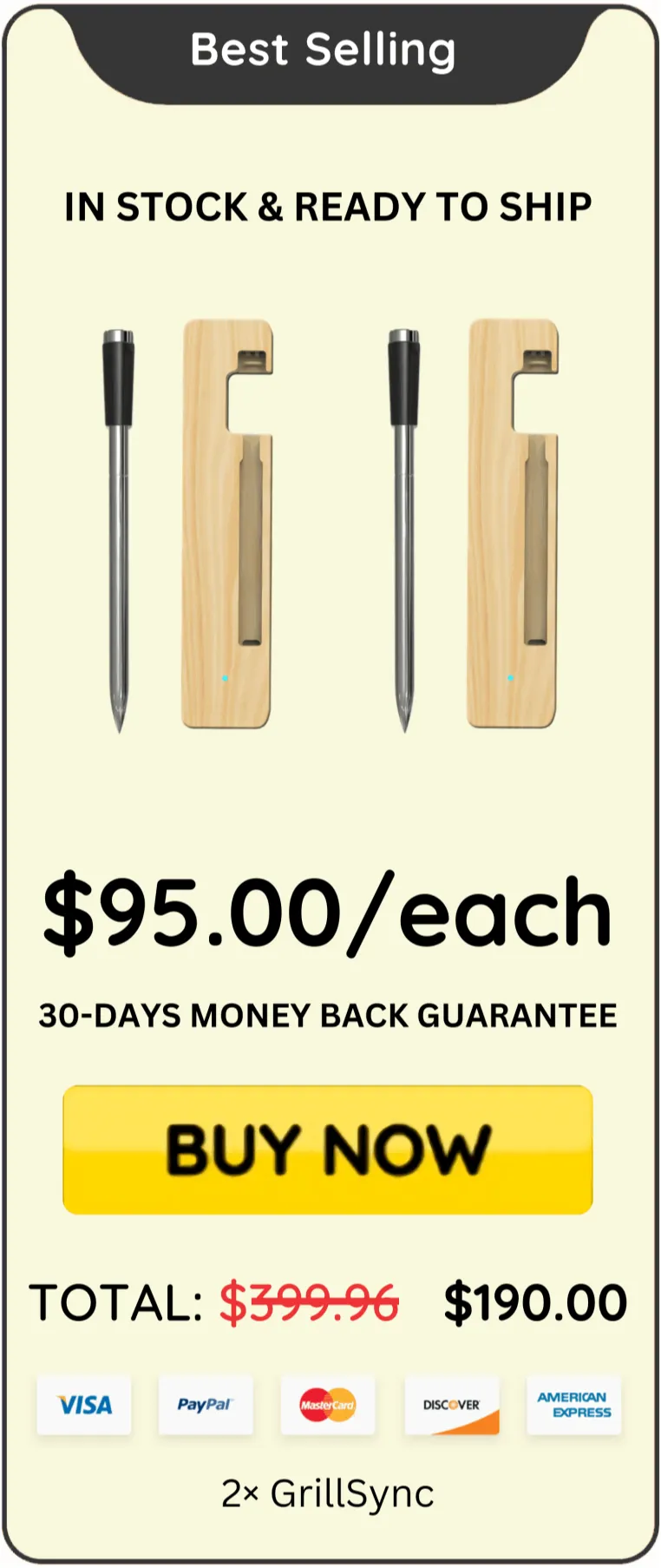 GrillSync offer price 