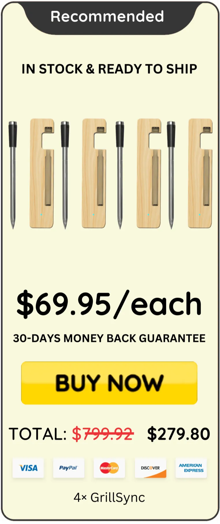 GrillSync offer price 