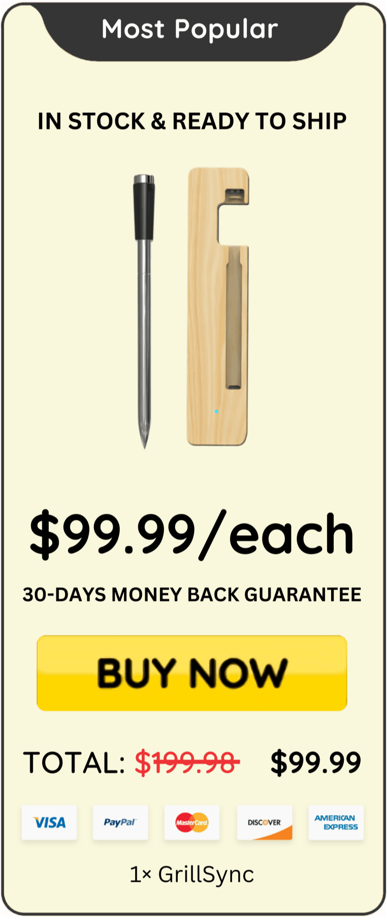 GrillSync offer price 